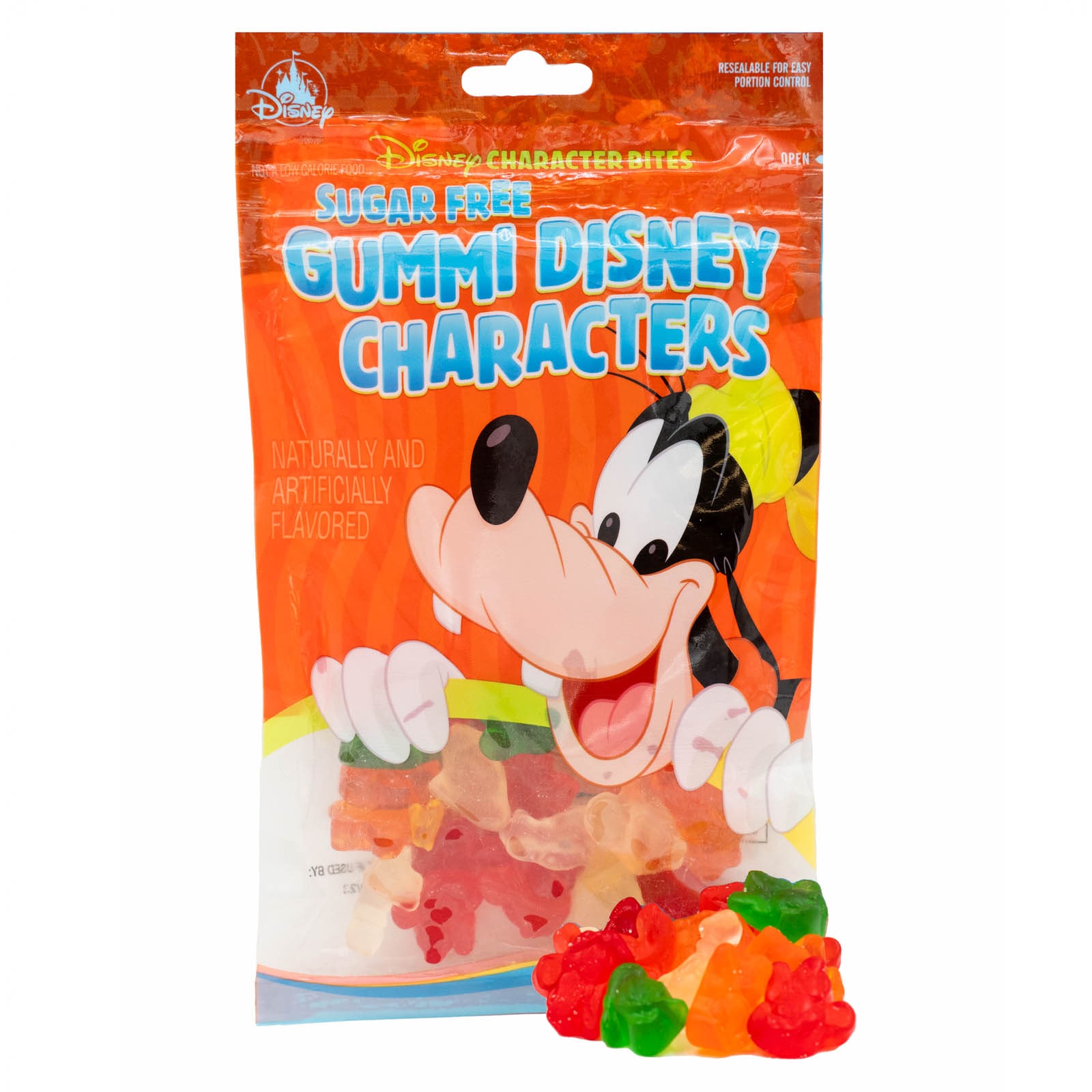 Disney Character Bites Sugar Free Gummi Disney Characters, Net Wt. 4.5 OZ (128g)