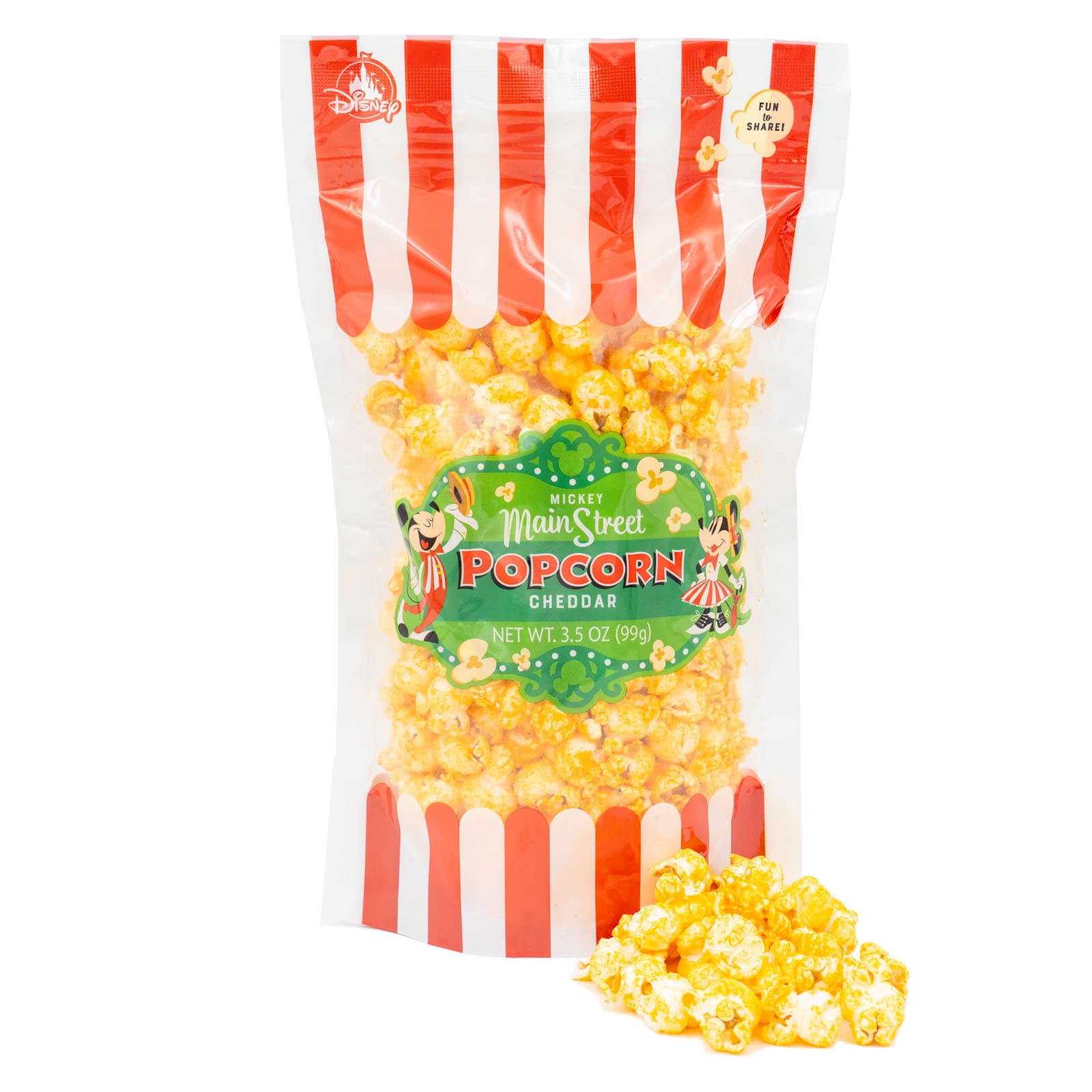 Mickey Main Street Popcorn Cheddar, Net Wt. 3.5 OZ (99g)