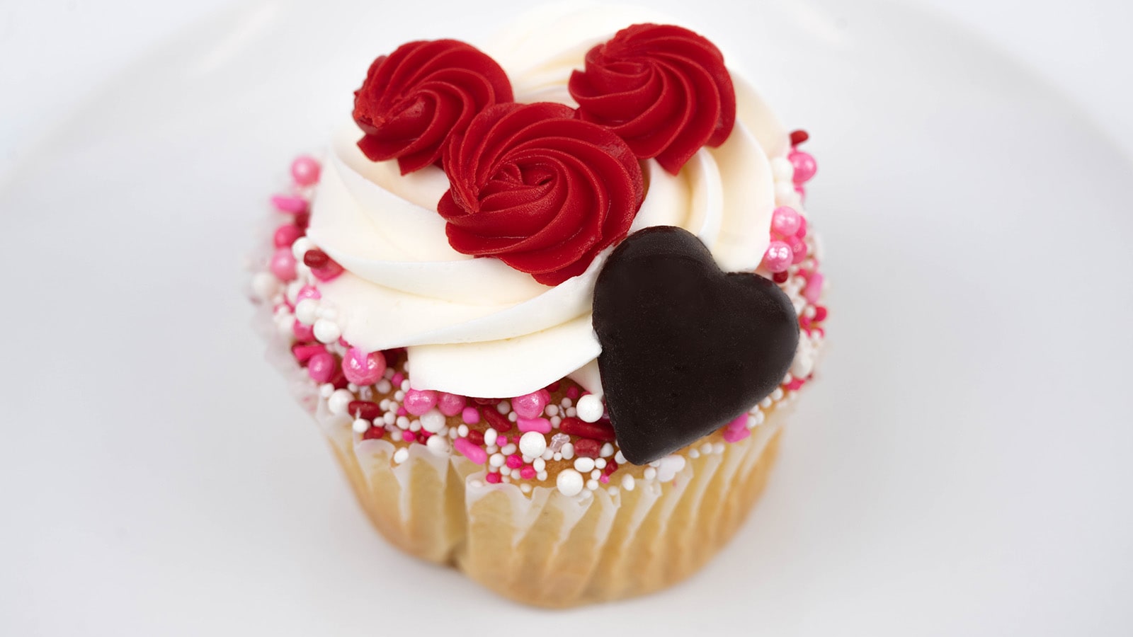 Mickey Valentine's Day Cupcake