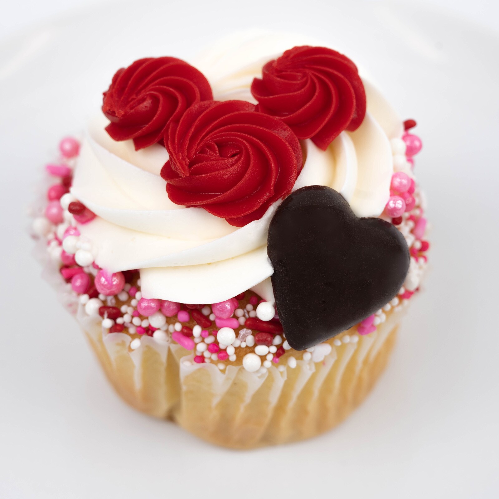 Mickey Valentine's Day Cupcake