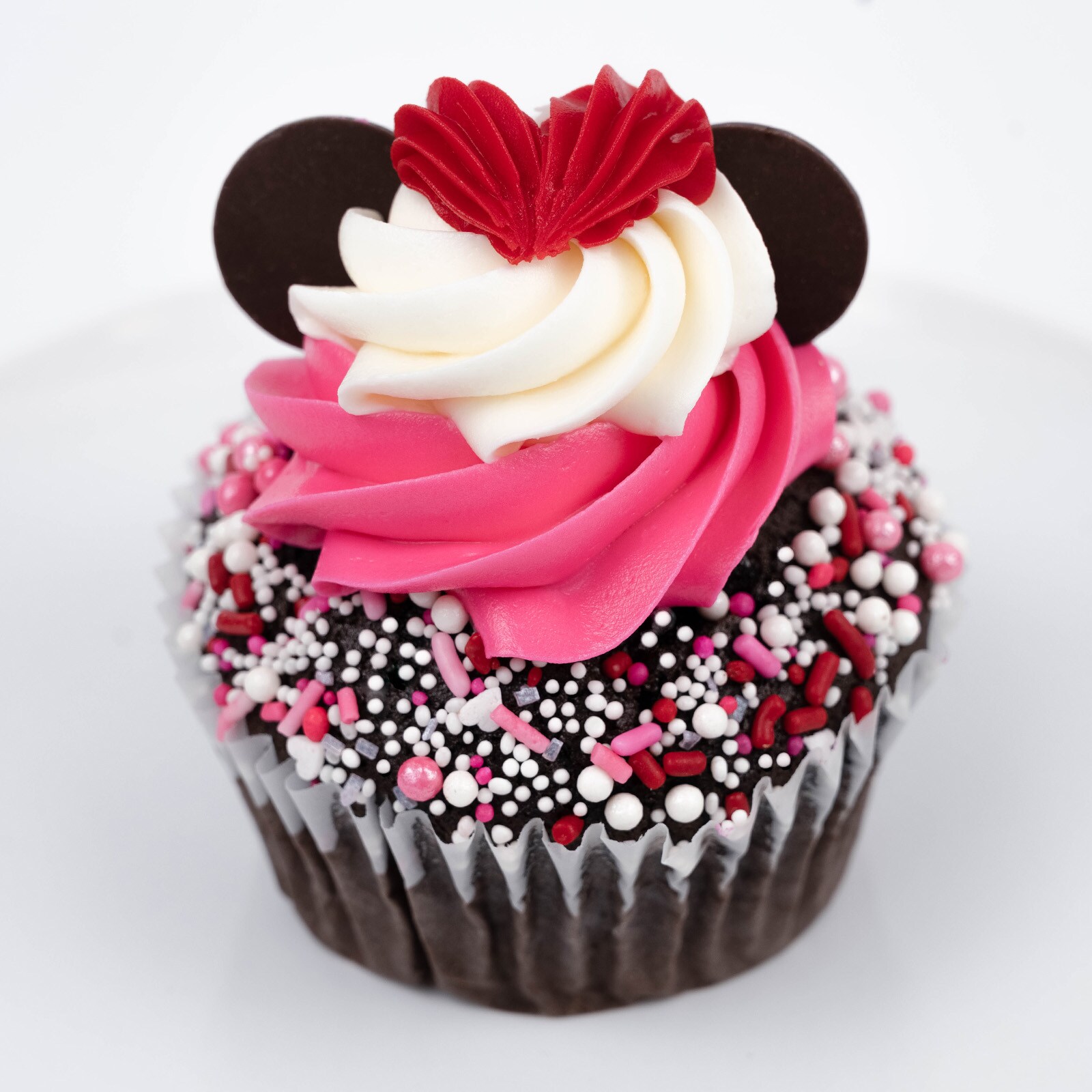 Minnie Valentine's Day Cupcake