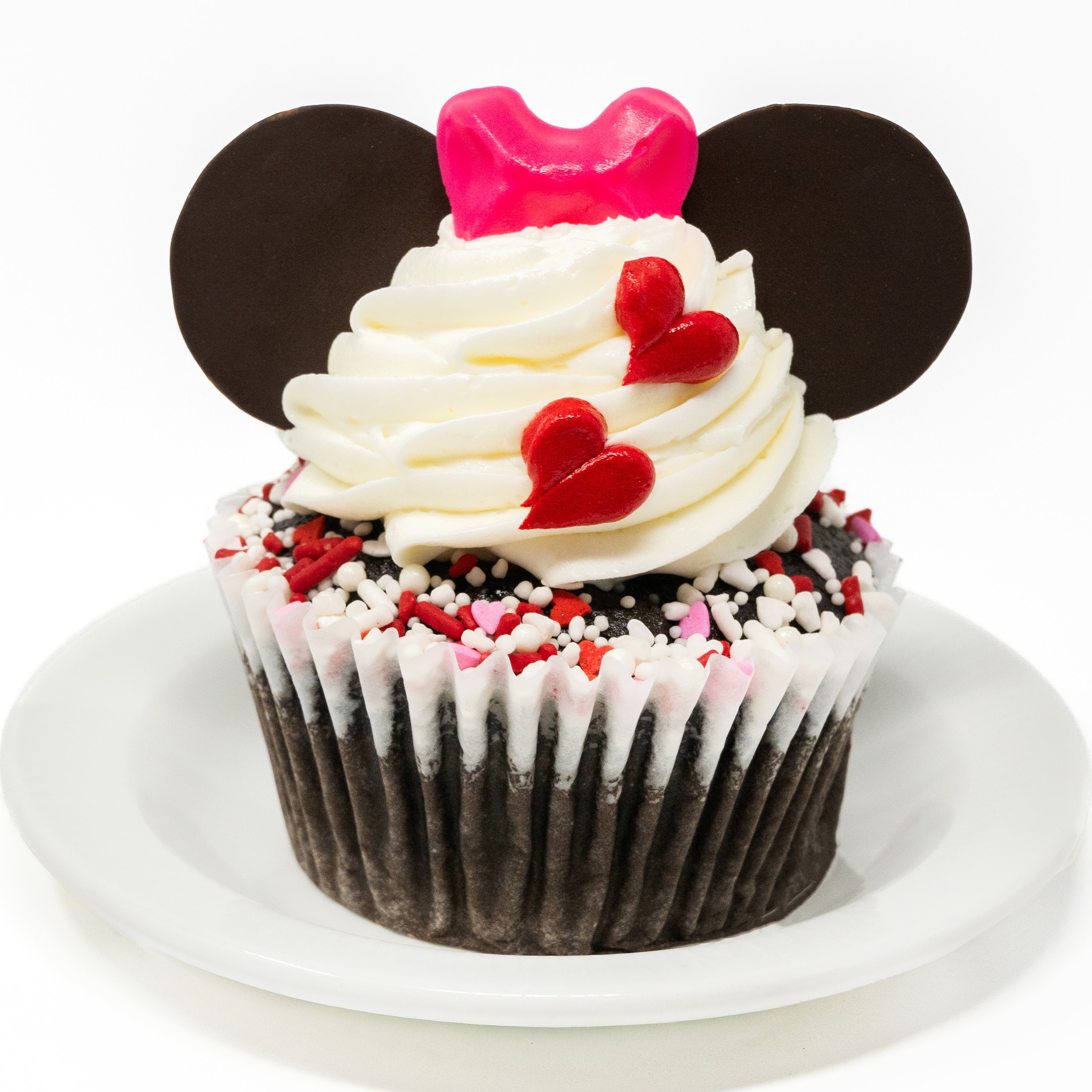 Minnie Valentine Chocolate Cupcake