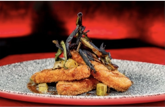 "Smoked Fire Wood"  BBQ-spiced Impossible™ Chicken 
