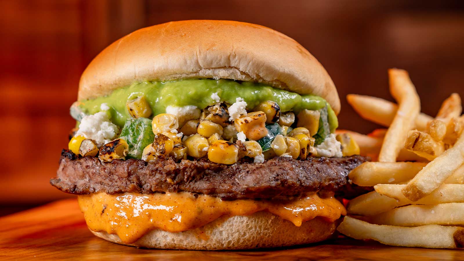 Street-style Elote Burger 