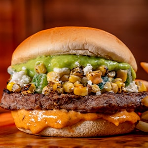 Street-style Elote Burger 