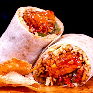 Orange Chicken Burrito