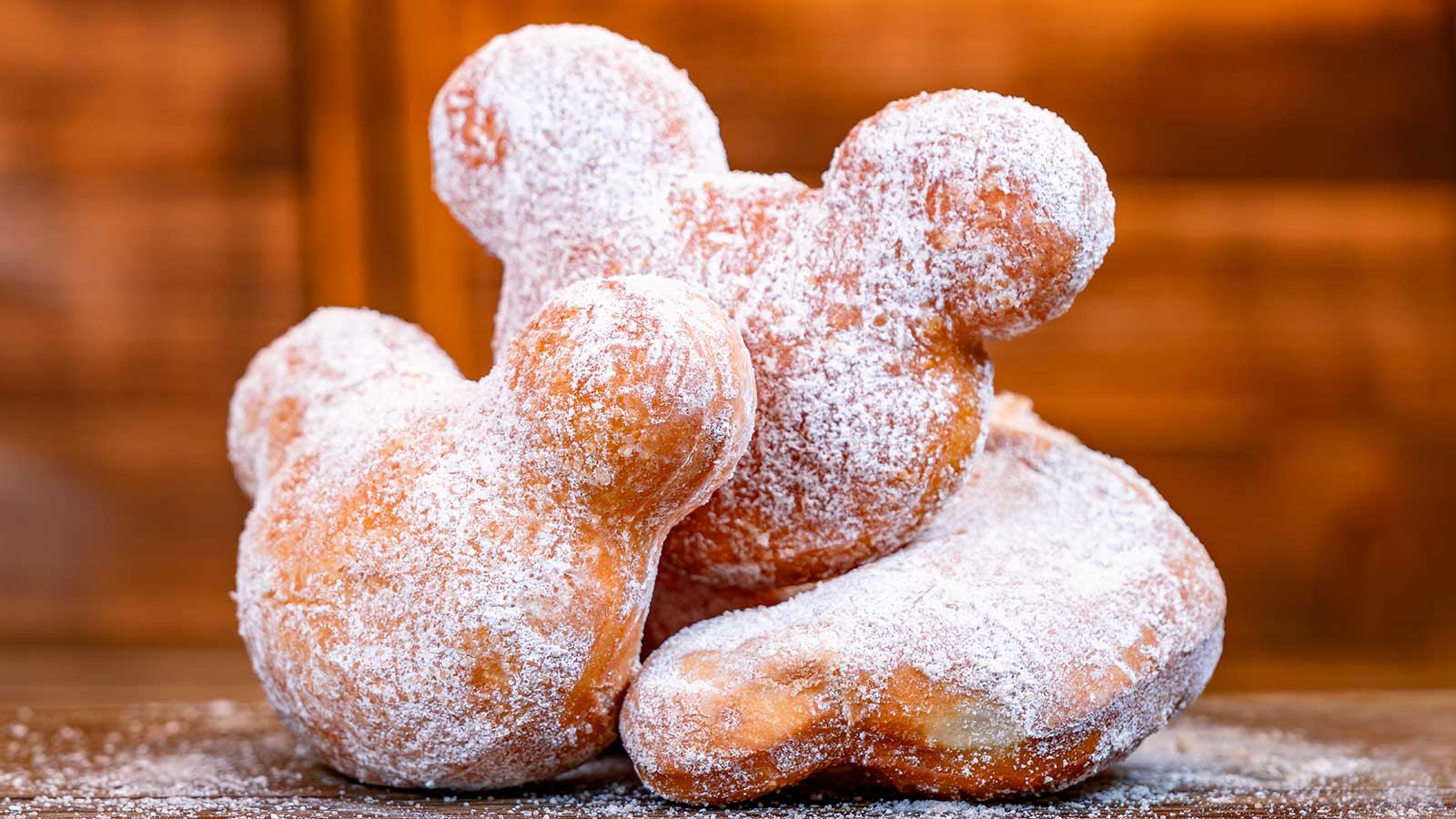 Peach Mickey-shaped Beignets - 3 pack 