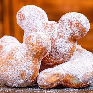 Peach Mickey-shaped Beignets - 3 pack 