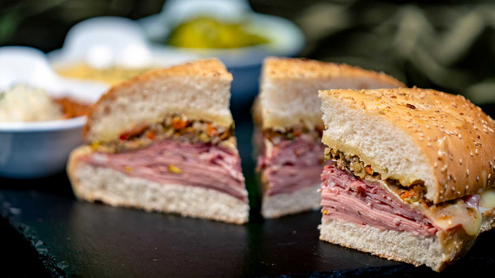 Half Muffuletta Sandwich