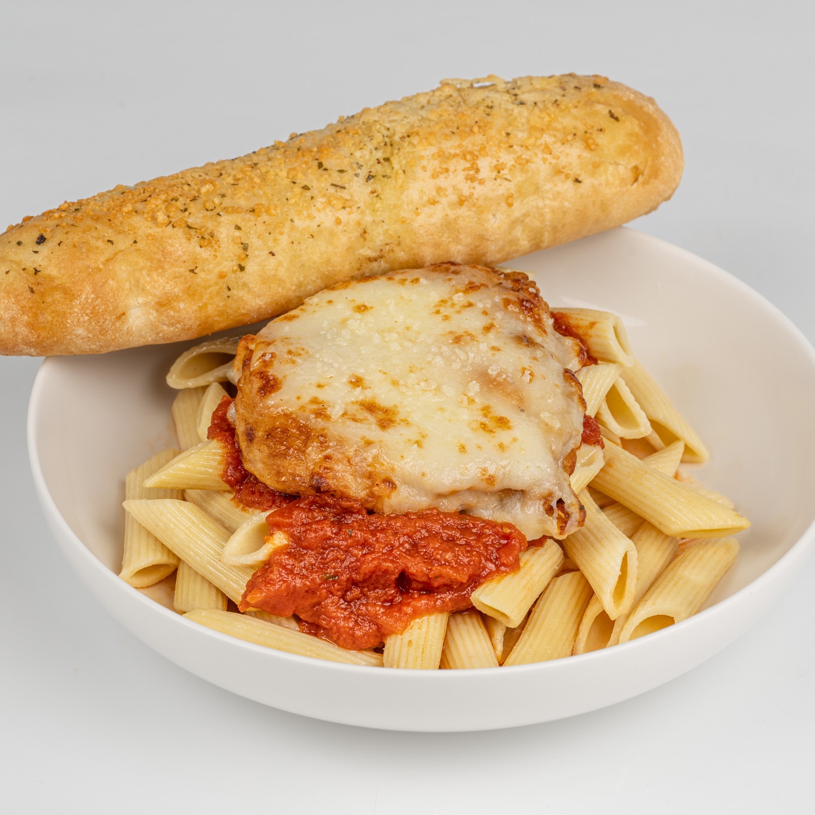 Grilled Chicken Parmesan with Pasta