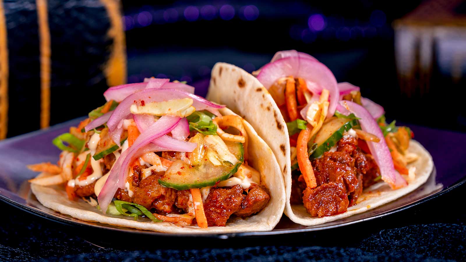 Asian-inspired Spicy Pork Tacos 