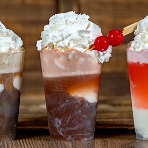 Three Ice Cream Floats Sampler 