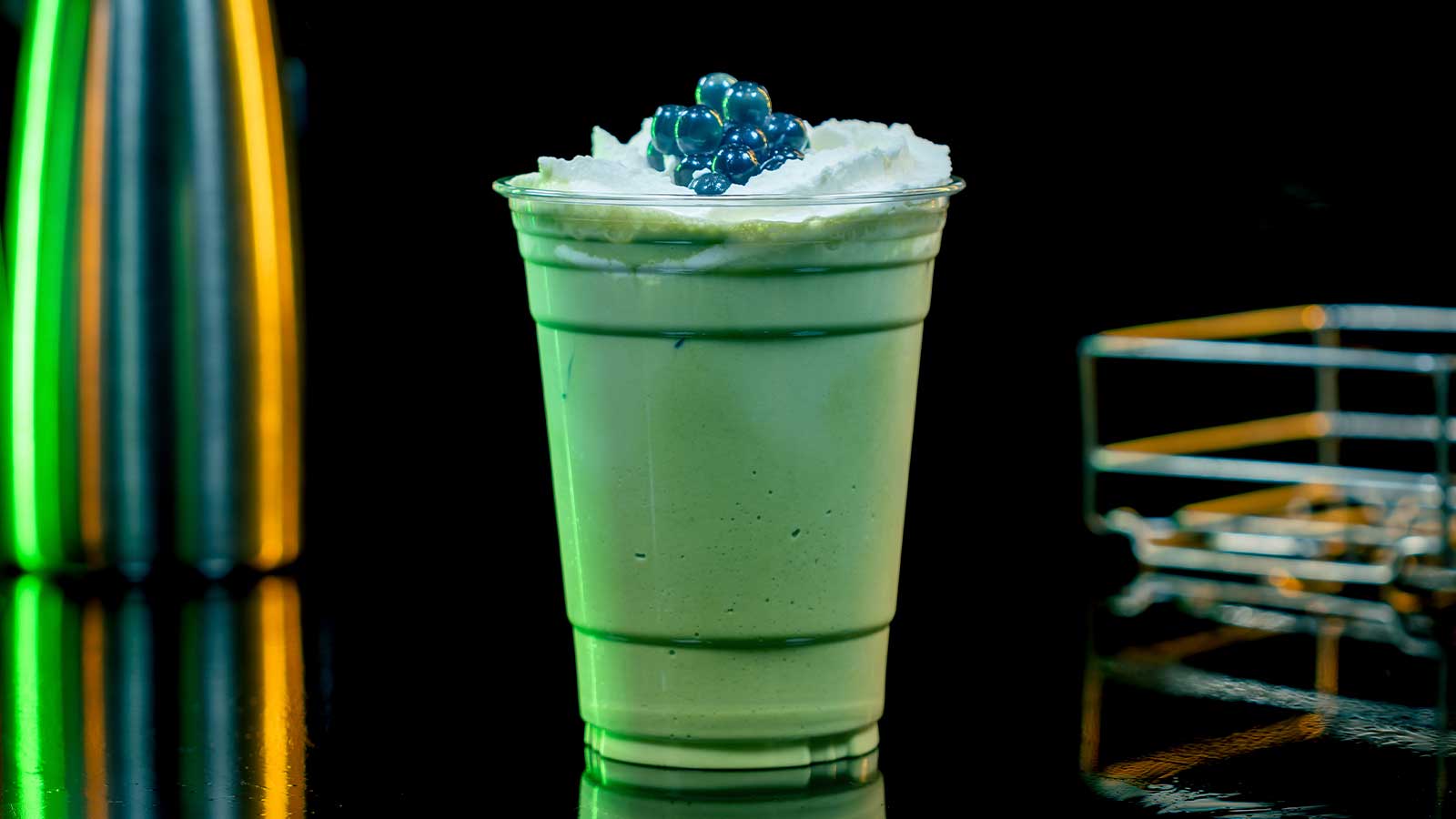 Blueberry Matcha Iced Latte