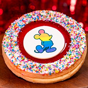 Rainbow Linzer Cookie 