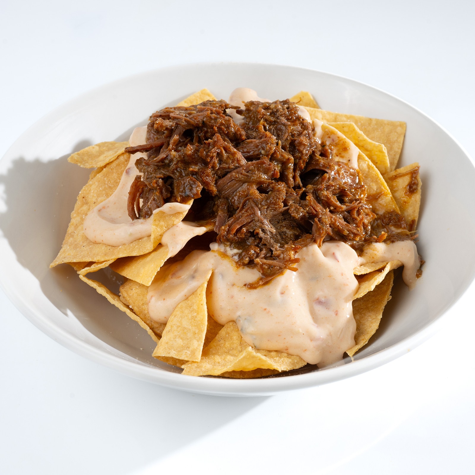 Green Chile Beef Nacho Bowl