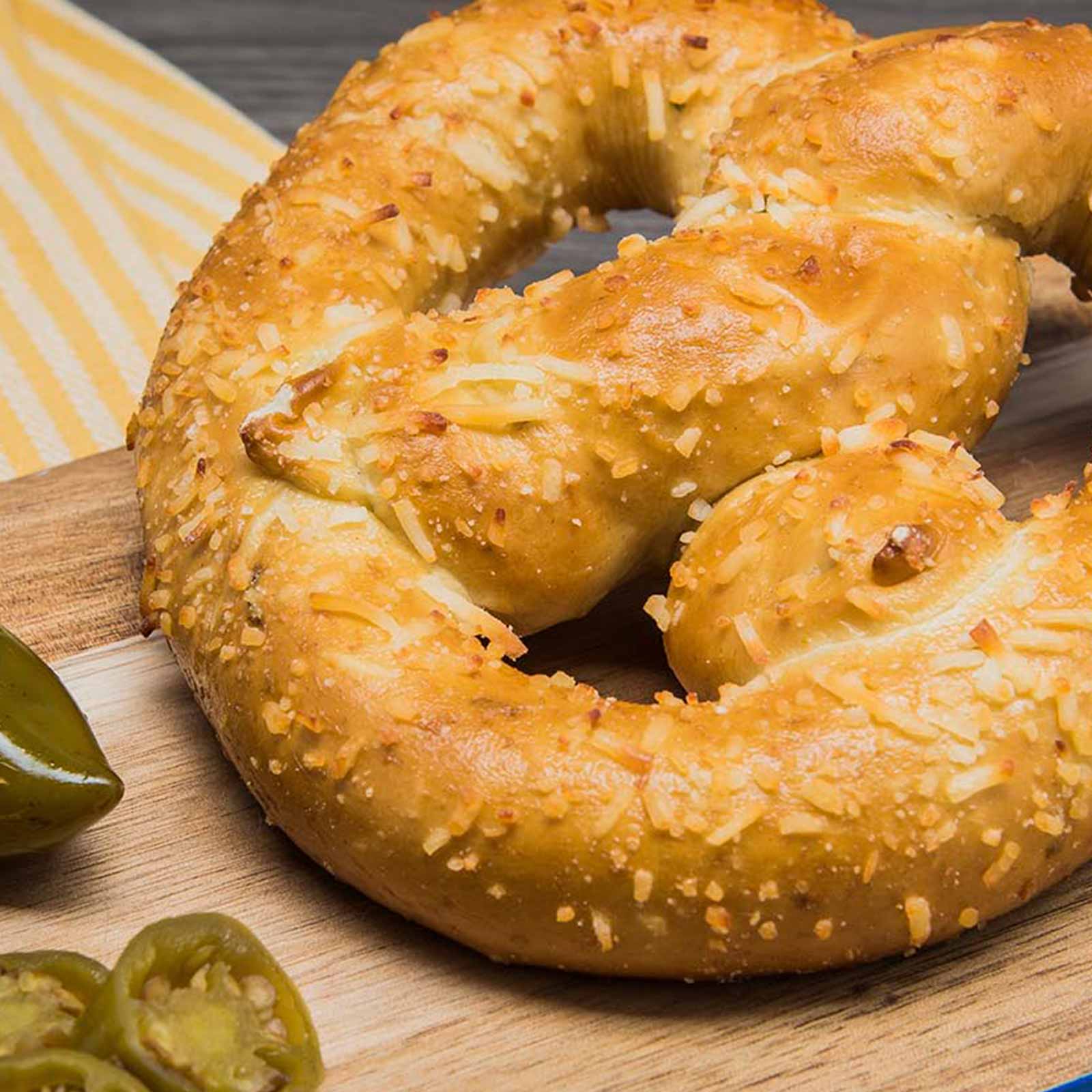 Jalapeño Cheese-filled Pretzel