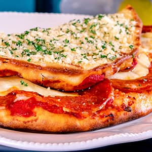 Soy Allergy-Friendly Pepperoni Pizza Flop-Over