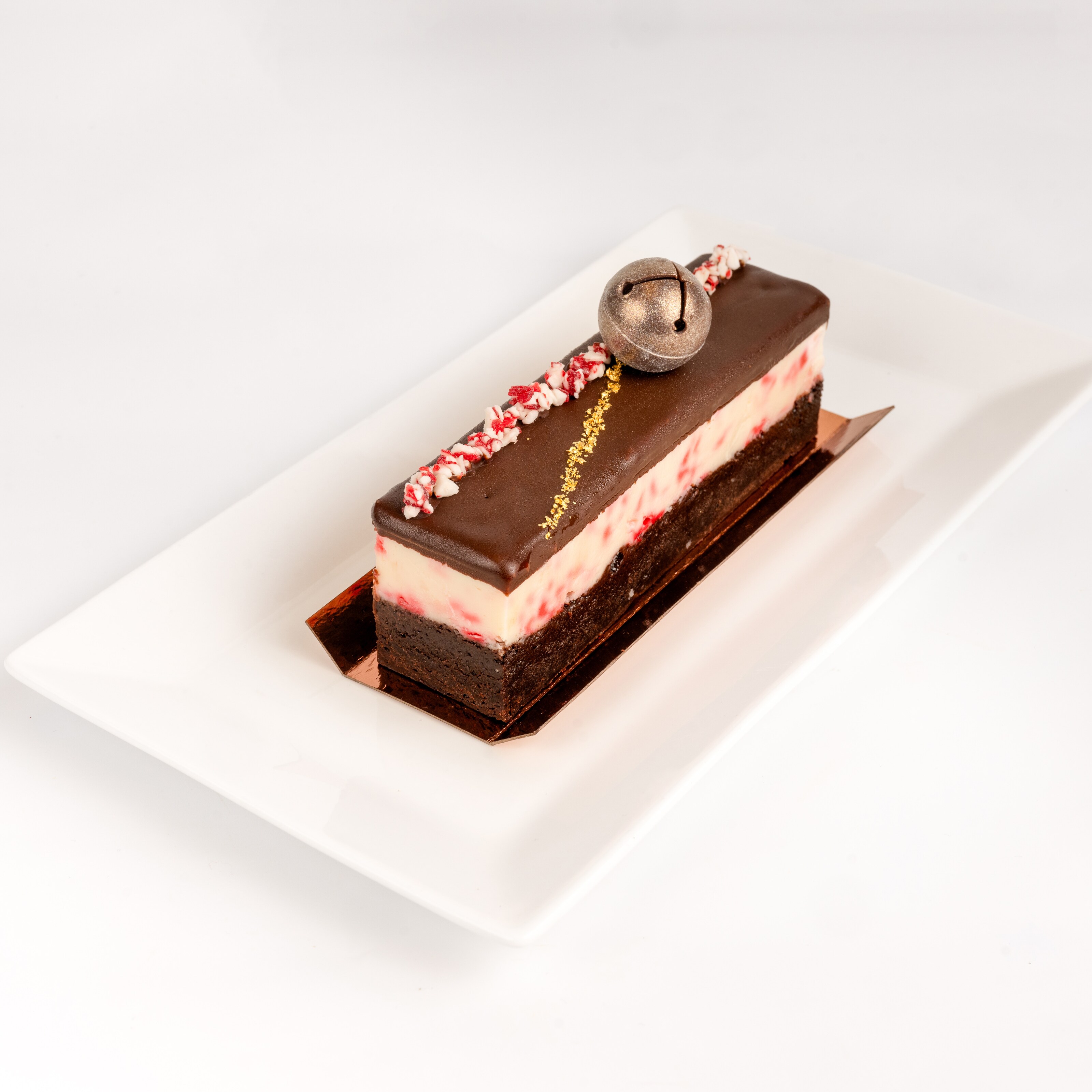 Candy Cane Cheesecake Brownie