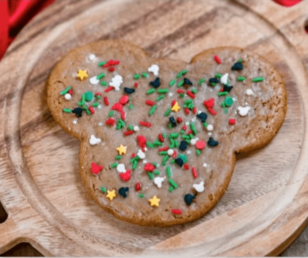 Mickey Shaped Gingerbread Cookie