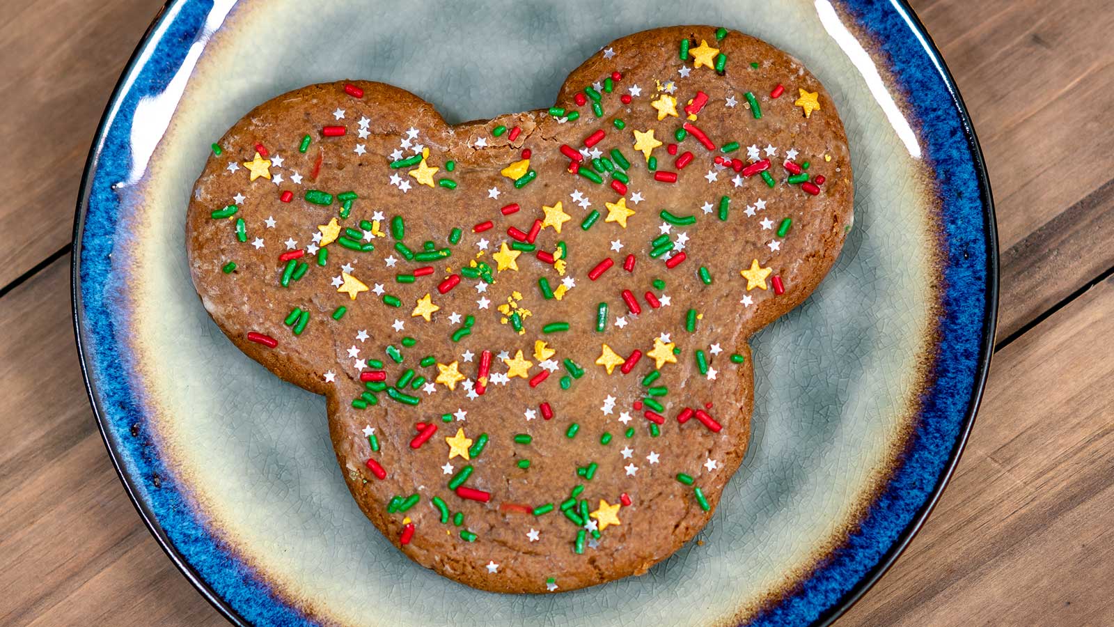 Mickey-shaped Gingerbread Cookie 