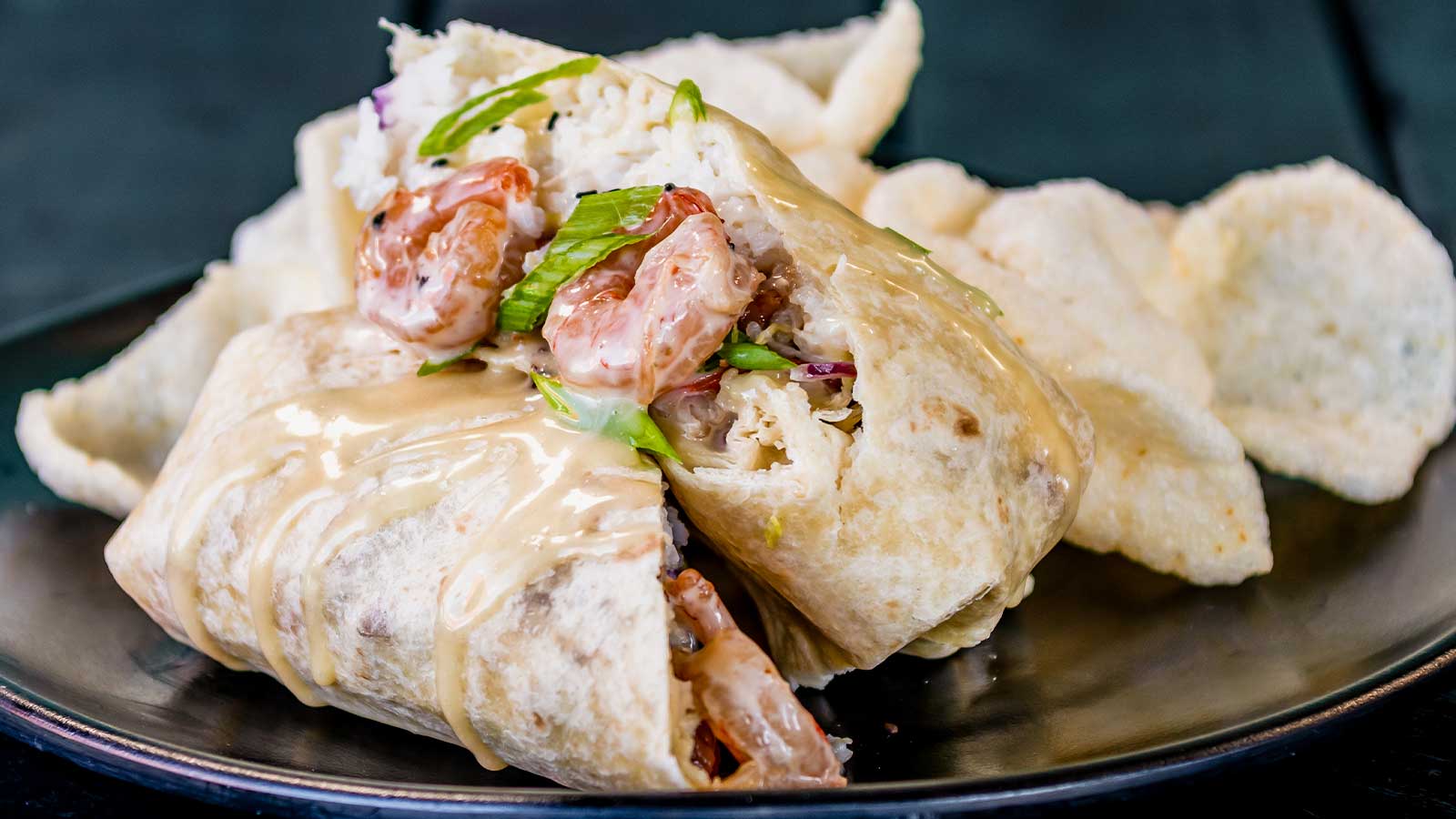 Honey Walnut Shrimp Wrap 