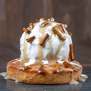 Salted Caramel Butter Cake Sundae