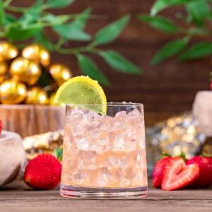 Strawberry-Lychee Cocktail