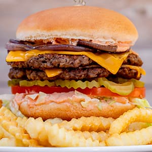Milk Allergy-Friendly Double Impossible™ Cheeseburger