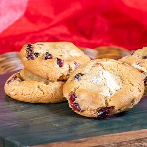 White Chocolate & Cranberry Cookies 6-pack 