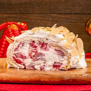 Strawberries and Cream Roulade