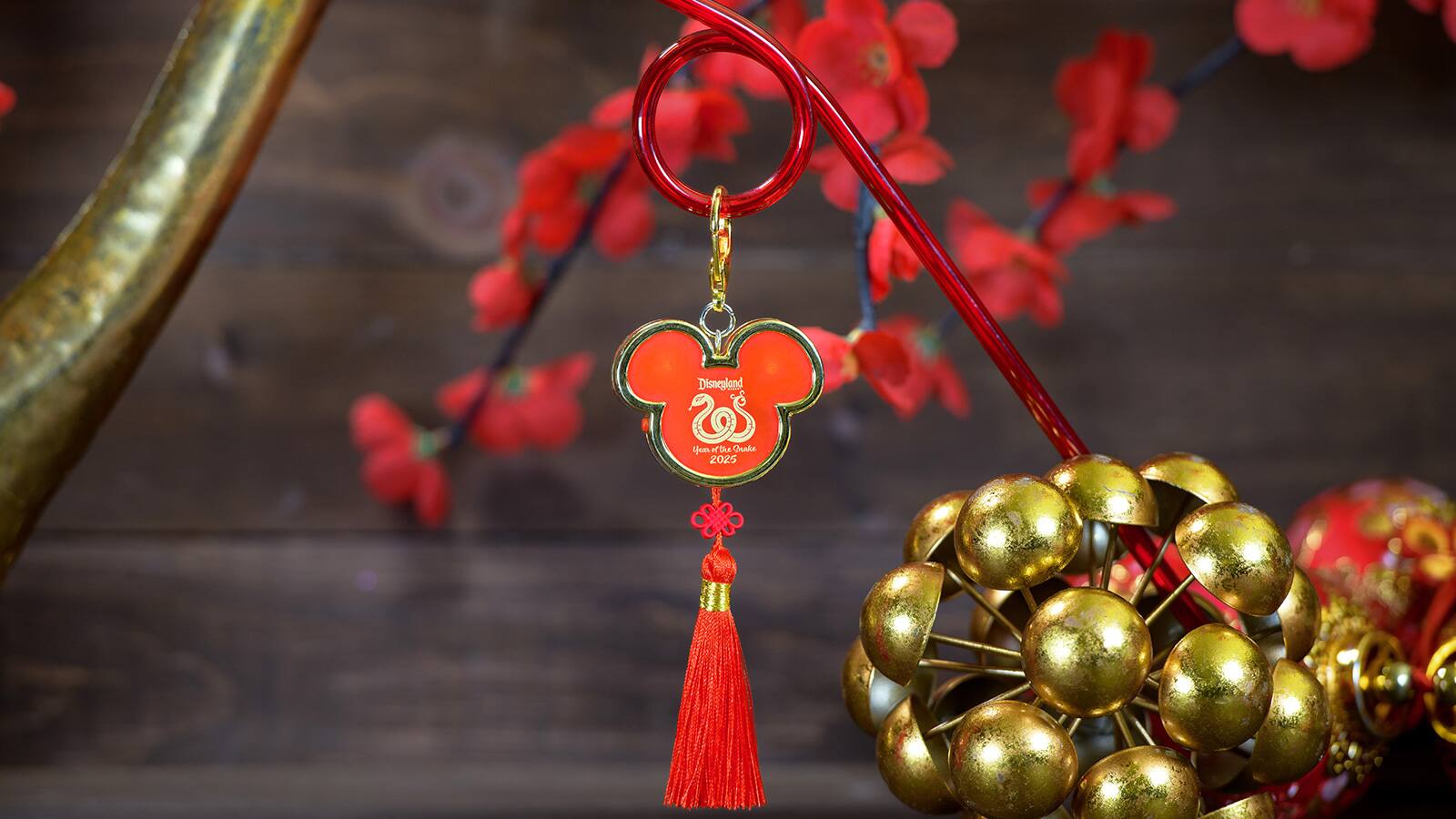 Lunar New Year Mickey Shaped Light-Up Straw Clip 