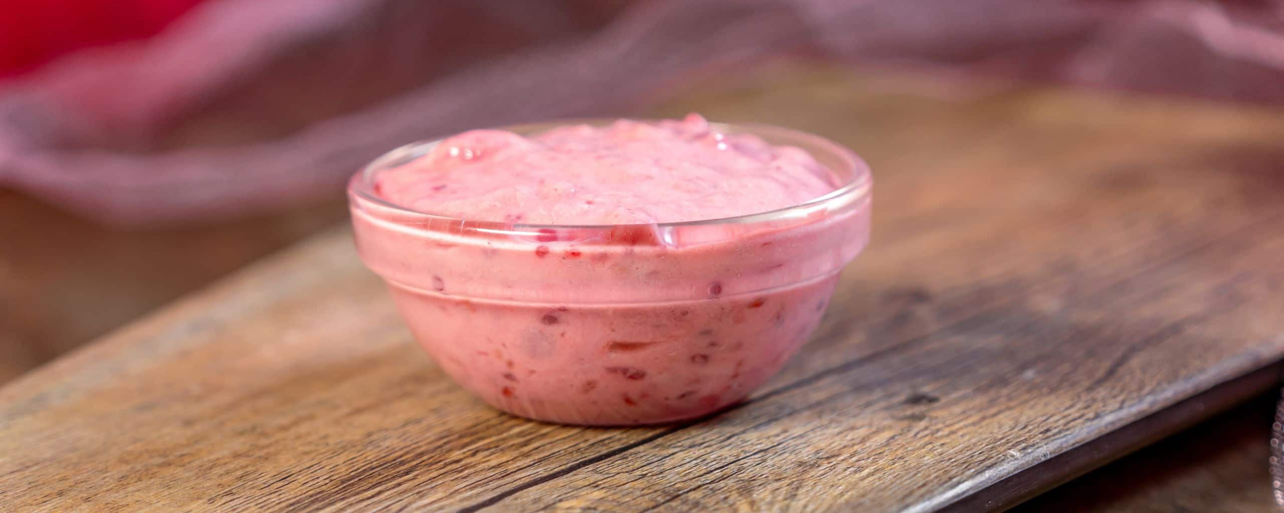 Raspberry Cream Dipping Sauce