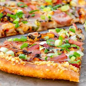 Smoked Hawaiian Pizza - Slice