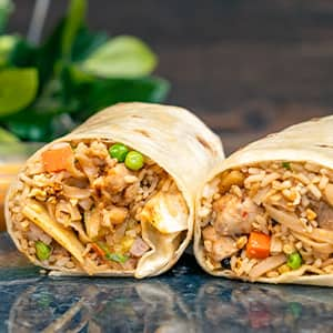 Thai-inspired Burrito