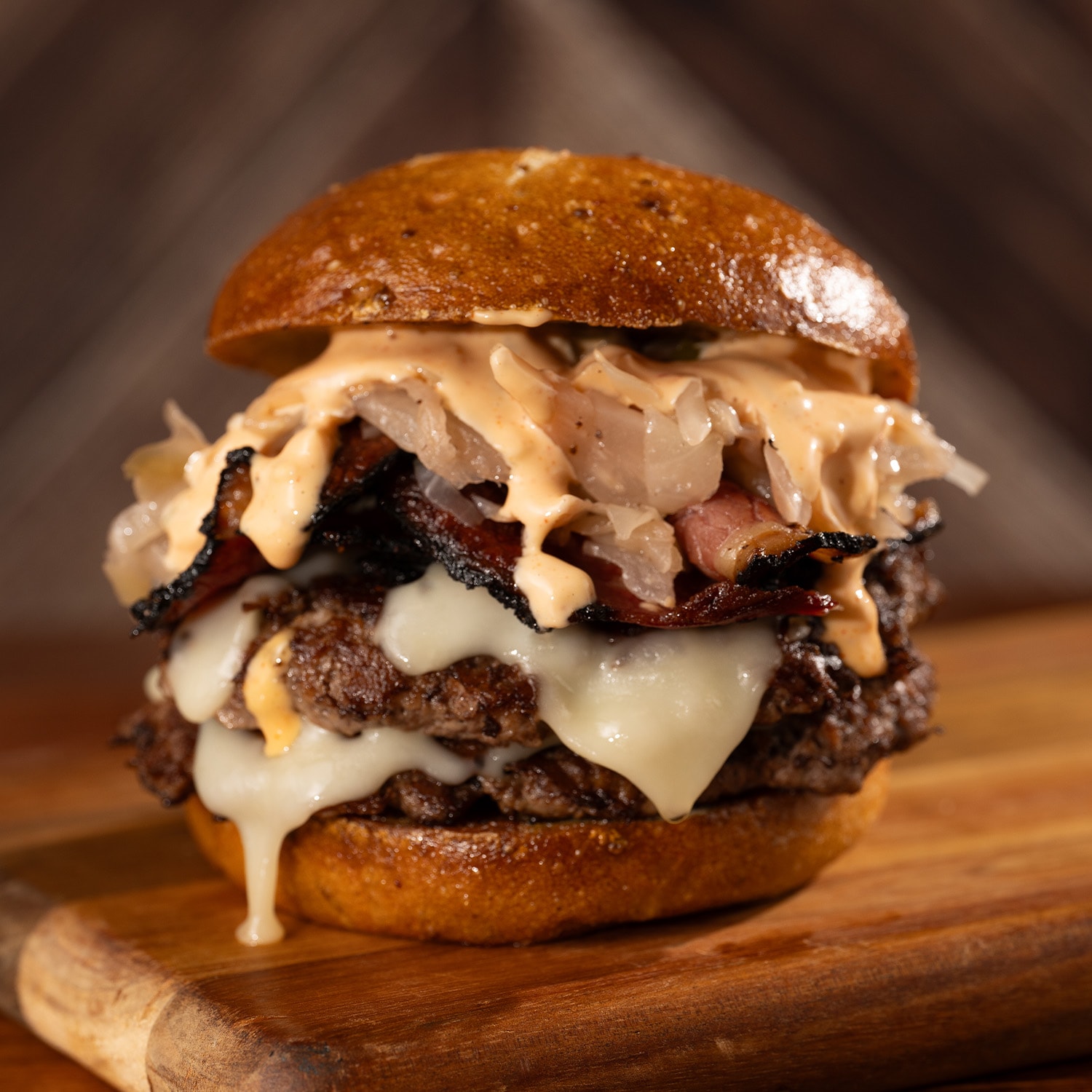 Pastrami Reuben Burger