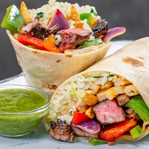 Lomo Saltado Burrito