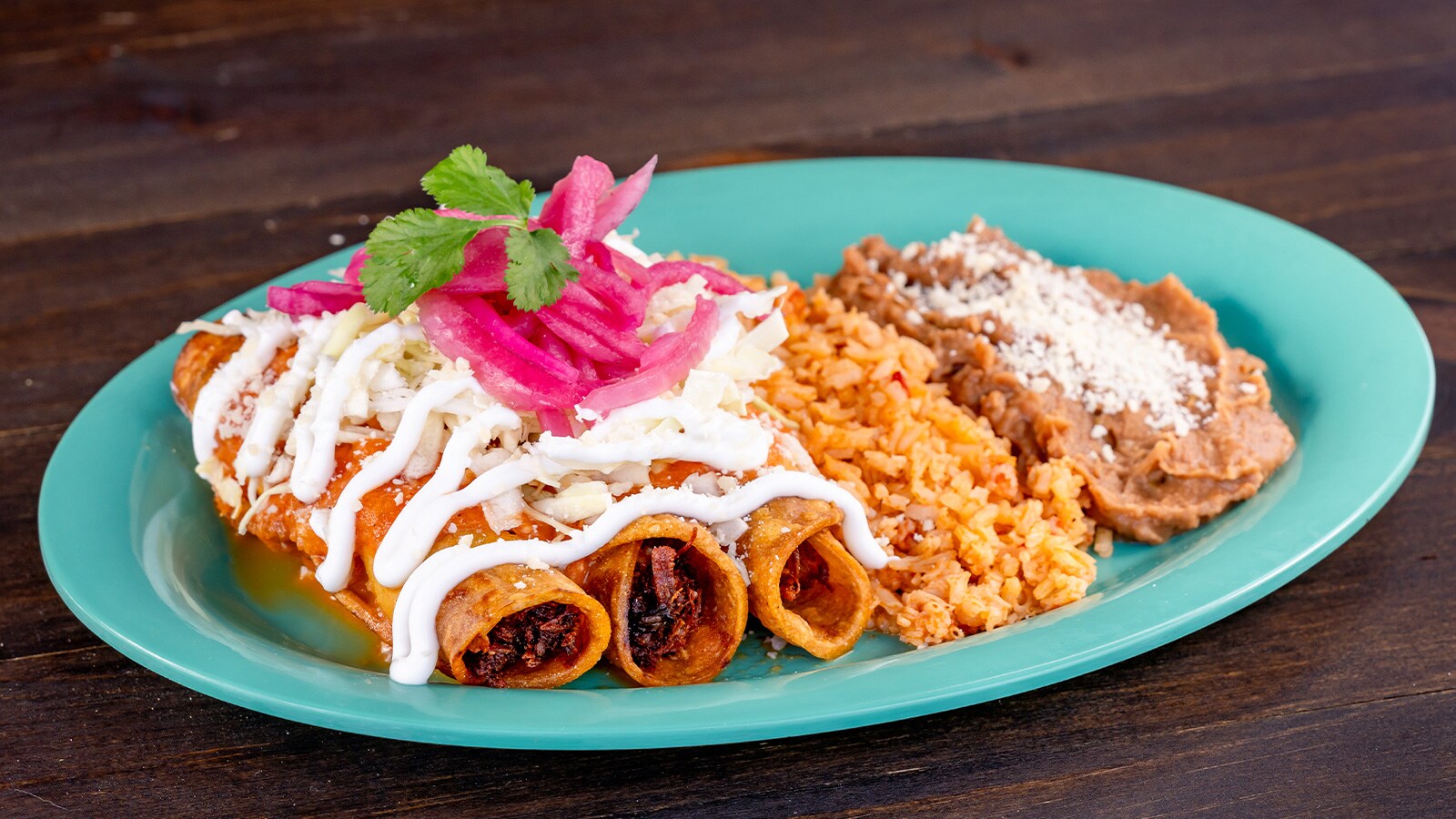 Chicken Taquitos Rojos