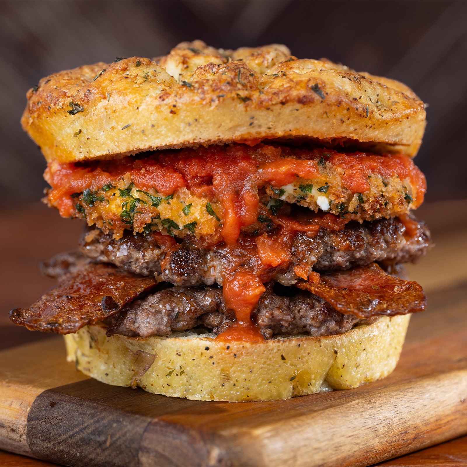 Pepperoni Pizza Burger