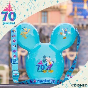 Disneyland 70th Celebration Light Up Mickey Balloon Bucket 