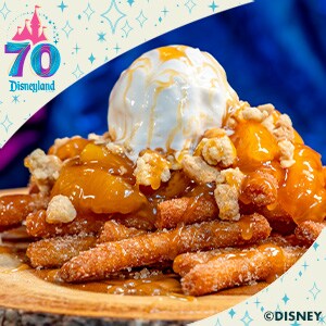 Peach Cobbler Funnel Cake Fries 