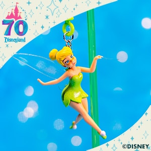 Disneyland 70th Celebration Tinker Bell Straw Clip