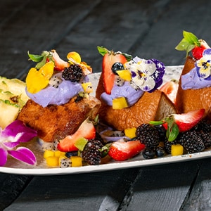 Ube-stuffed French Toast