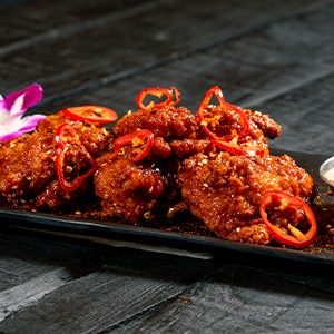 Chile-Orange Glazed Chicken Wings