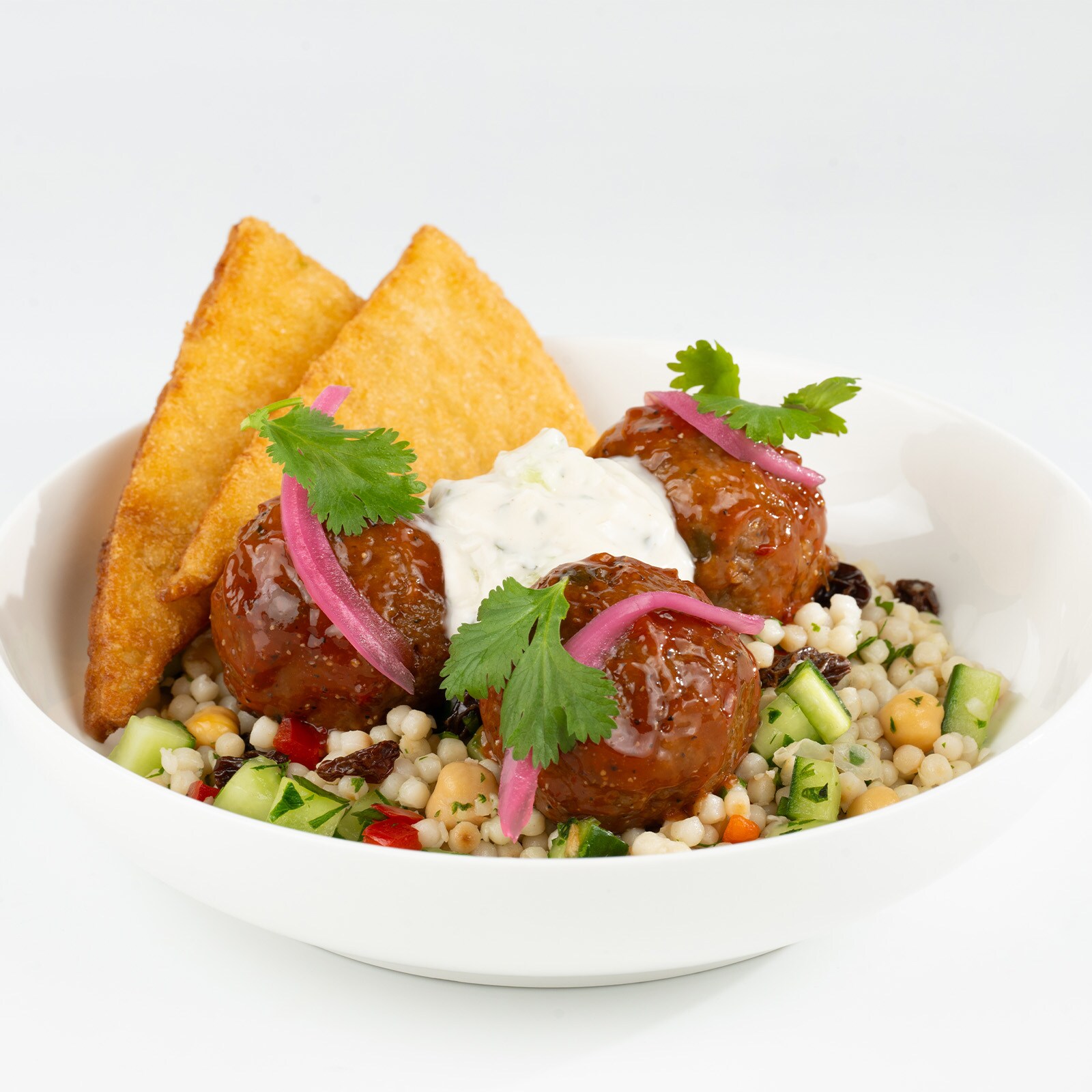 Mediterranean Meatball Bowl