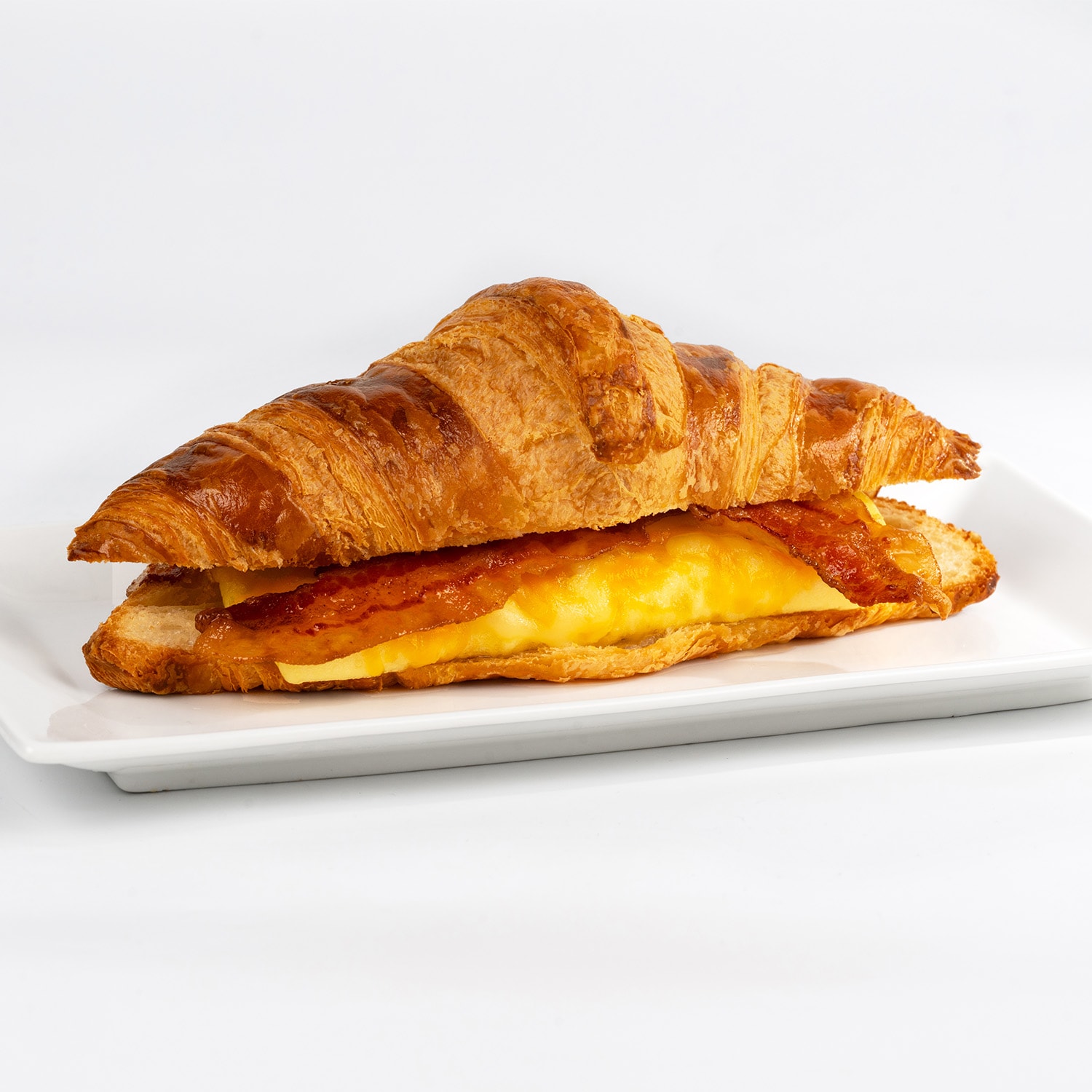 Bacon, Egg, and Cheese Croissant Sandwich