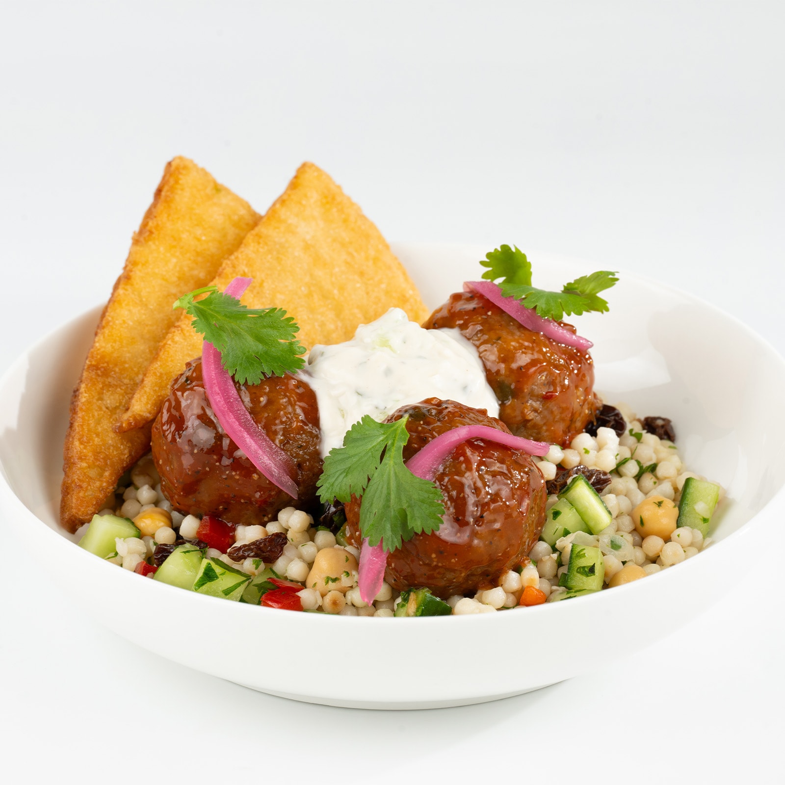 Mediterranean Meatball Bowl