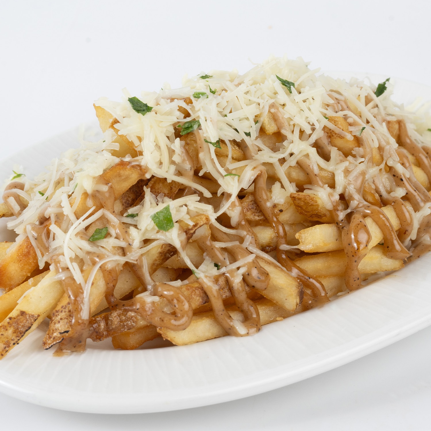 Black Garlic, Truffle, and Parmesan Fries