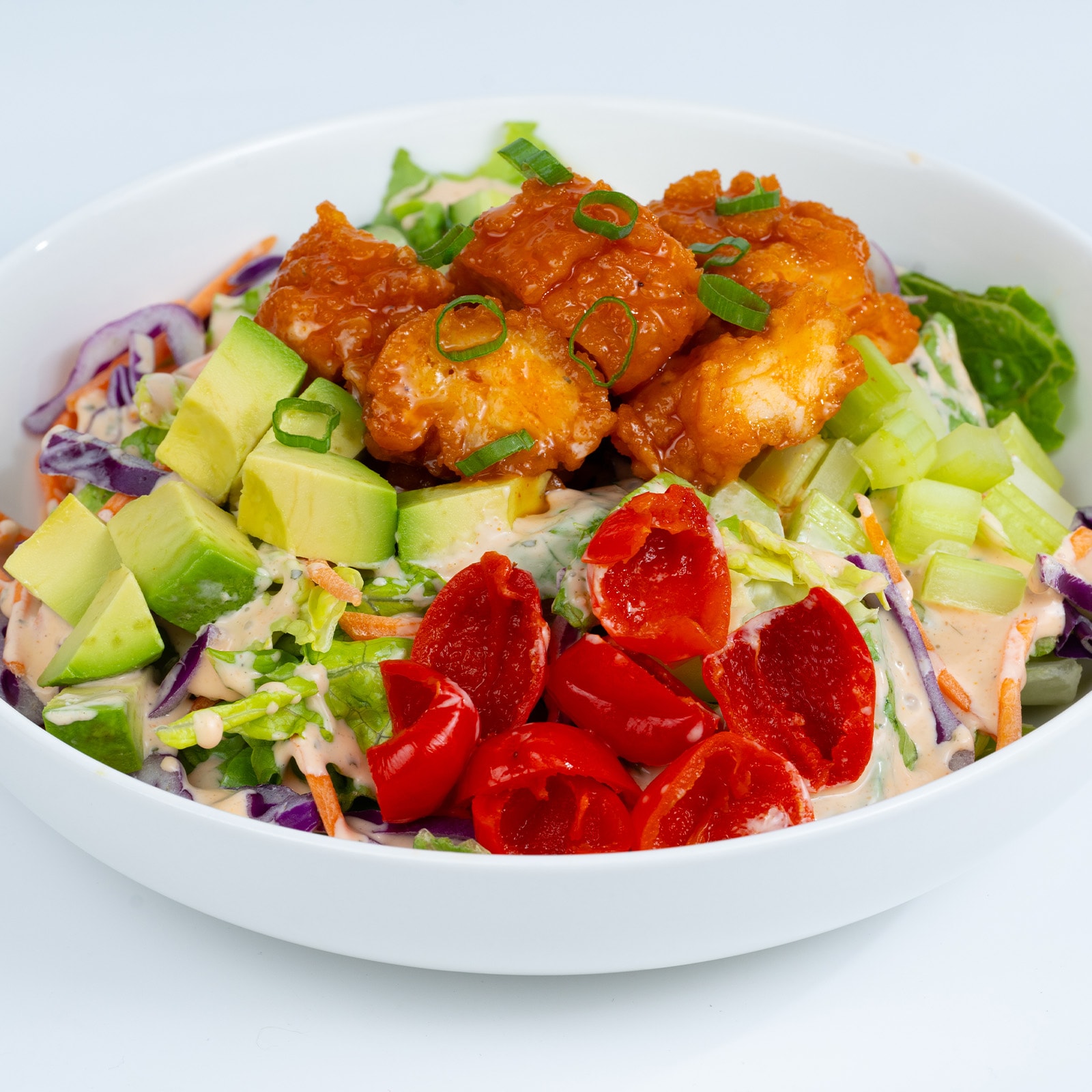 Hot Honey Buffalo Chicken Chef Salad