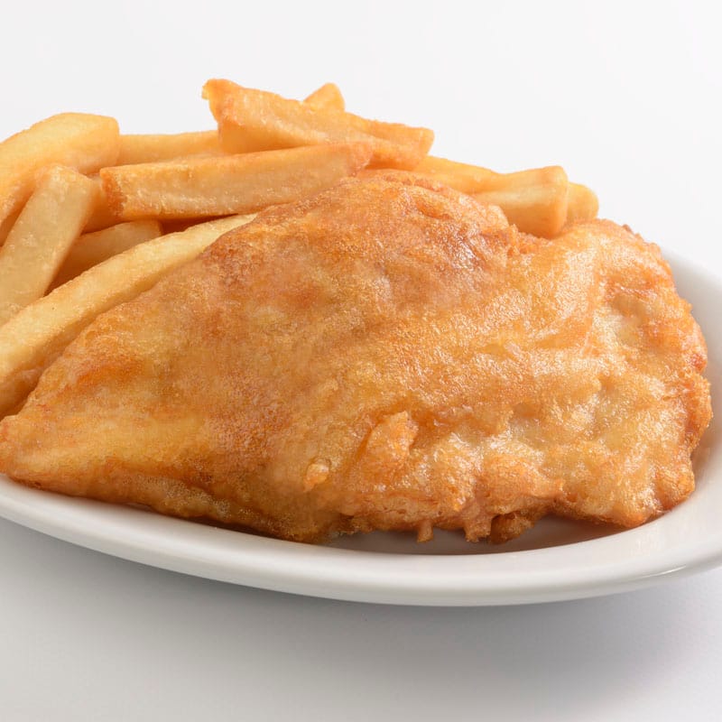 Beer-battered Fish and Chips