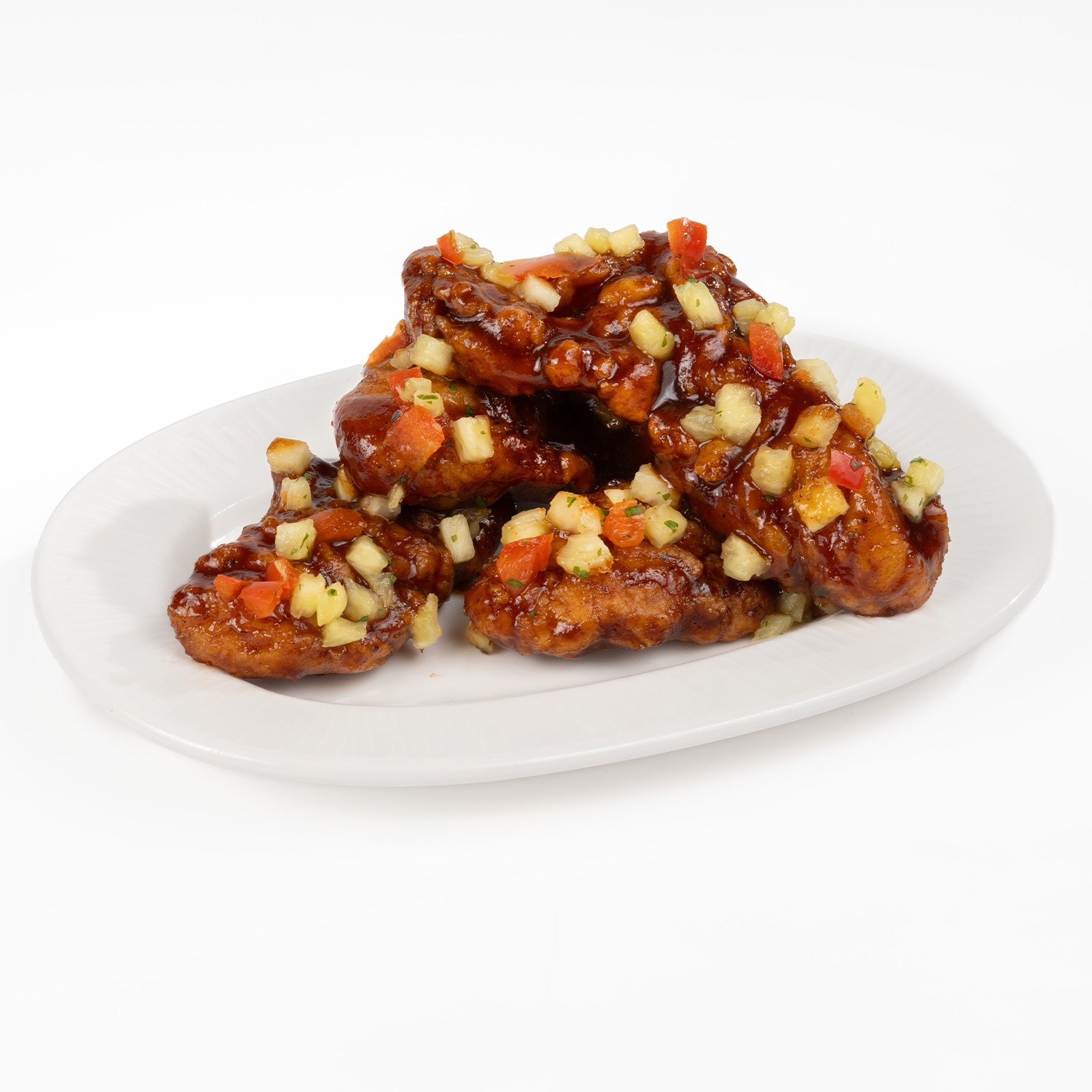 Jerk BBQ Chicken Strips with Pineapple Salsa